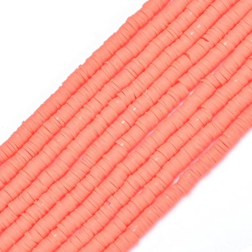 350 Stück 6 mm flache runde Polymer-Ton-Perlen, lose Abstandsperlen zur Schmuckherstellung, DIY-Handarbeiten, Armbänder, Halsketten, Ohrringe-H9673-2-350 Stück x 2 von YRJKU