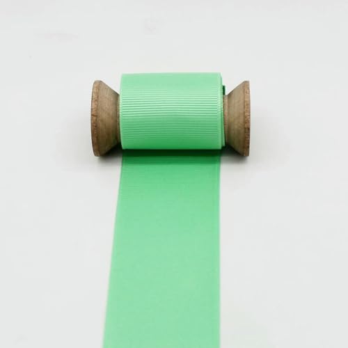 5 Meter/Los Ripsband Satinband Grün/Oliv/Moos/Mint/Salbei 2020 Modefarbe Basteln DIY 6mm 9mm 16mm 25mm 38mm-GR Mint-9mm von YRJKU