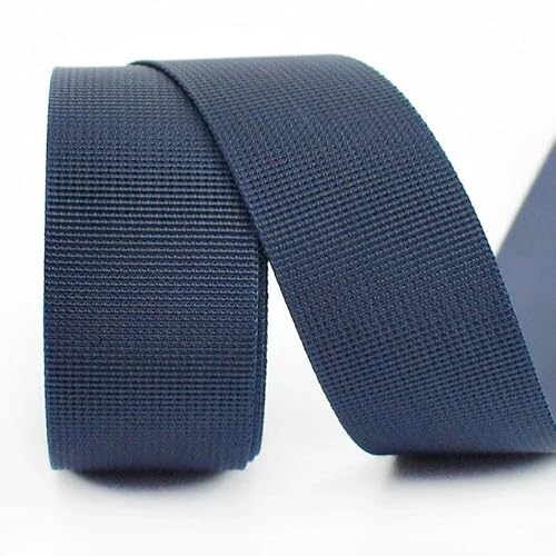 5 Meter 20/25/32/38/50 mm Nylon-Gurtband für Riemen, Rucksackband, DIY-Tasche, Schrägband, Nähzubehör-Marineblau-25 mm von YRJKU