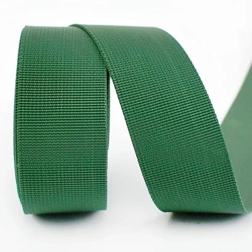 5 Meter 20/25/32/38/50 mm Nylongurtband für Riemen, Rucksackband, DIY-Tasche, Schrägband, Nähzubehör-Grasgrün-25 mm von YRJKU