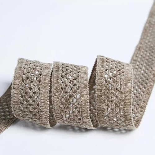 Gestricktes Zopf-Tweed-Samtband für Krawatten, Haarschleifen, Stoff, Nähen, Schrägband, Handarbeit, Großhandel, 16 mm, 25 mm, 40 mm-12–16 mm, 50 Yards von YRJKU