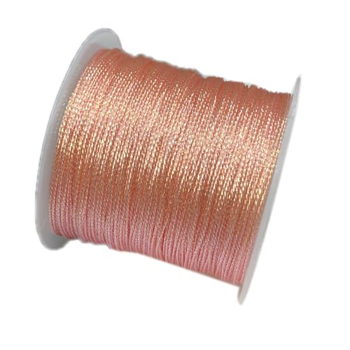 YRthongXy Perlenschnur, 2Roll 54.6Yard 0.4mm Chinese Knotting Cord Nylon Thread Cord Beading String for Kumihimo,Necklaces,Beading, Macramé, Jewelry Making, Sewing(1) von YRthongXy