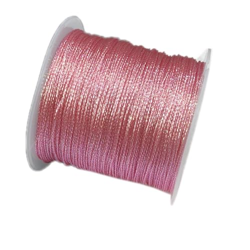 YRthongXy Perlenschnur, 2Roll 54.6Yard 0.4mm Chinese Knotting Cord Nylon Thread Cord Beading String for Kumihimo,Necklaces,Beading, Macramé, Jewelry Making, Sewing(25) von YRthongXy