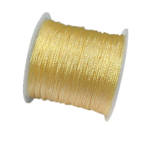 YRthongXy Perlenschnur, 2Roll 54.6Yard 0.4mm Chinese Knotting Cord Nylon Thread Cord Beading String for Kumihimo,Necklaces,Beading, Macramé, Jewelry Making, Sewing(27) von YRthongXy