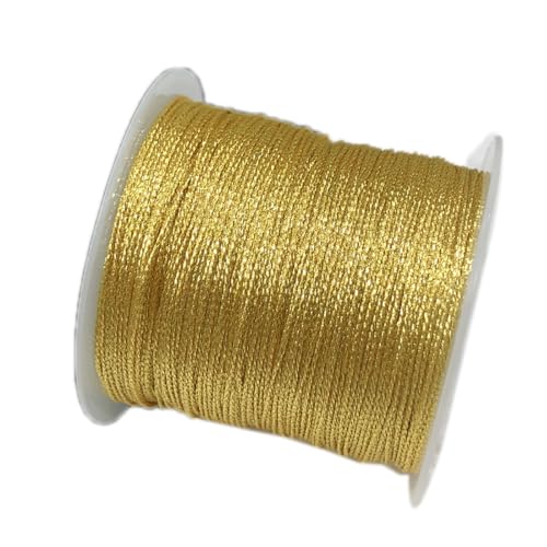 YRthongXy Perlenschnur, 2Roll 54.6Yard 0.4mm Chinese Knotting Cord Nylon Thread Cord Beading String for Kumihimo,Necklaces,Beading, Macramé, Jewelry Making, Sewing(3) von YRthongXy