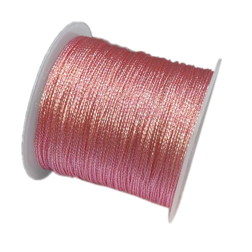 YRthongXy Perlenschnur, 2Roll 54.6Yard 0.4mm Chinese Knotting Cord Nylon Thread Cord Beading String for Kumihimo,Necklaces,Beading, Macramé, Jewelry Making, Sewing(40) von YRthongXy