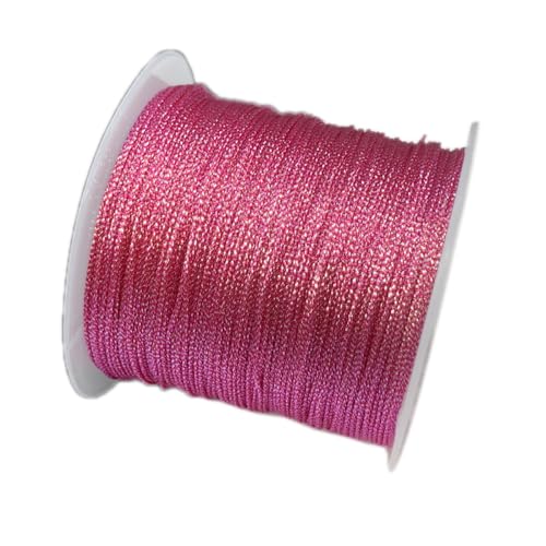 YRthongXy Perlenschnur, 2Roll 54.6Yard 0.4mm Chinese Knotting Cord Nylon Thread Cord Beading String for Kumihimo,Necklaces,Beading, Macramé, Jewelry Making, Sewing(5) von YRthongXy