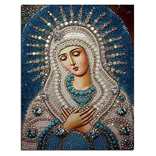 YSCOLOR Diamant Painting 5D DIY Diamant Malerei Kreuzstich Runde Stein Hand Diamant Stickerei Religiöse Person Für Hauptdekoration 30X40cm von YSCOLOR