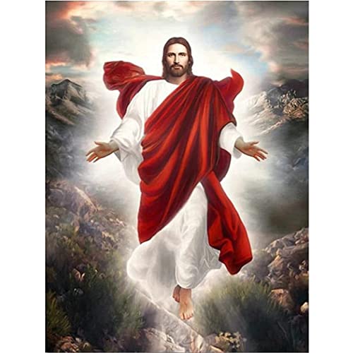 YSCOLOR Diamant Painting 5D Diamant Malerei Kits Christus Jesus Vollbohrer Runde Perlen Diamond Art Gems Stone Diy Kits Wanddekoration 30x40cm von YSCOLOR