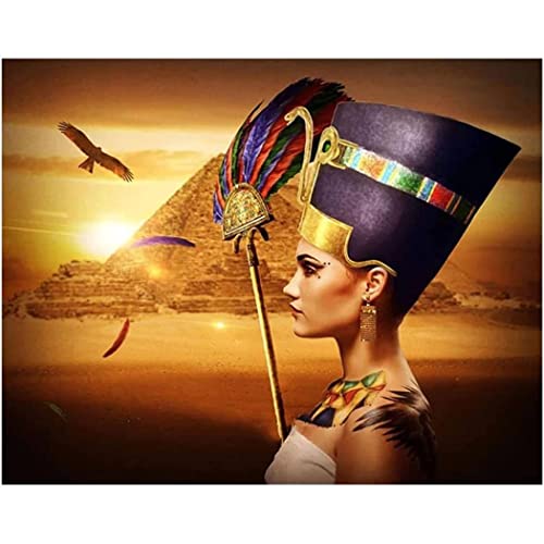 YSCOLOR Diamant Painting Diamant Malerei Kits Für Erwachsene Ägypten Beauty Round Full Drill Kits 5D Diy Kits Diamond Art Kits 30x40cm von YSCOLOR