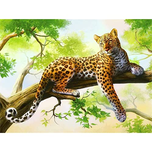 YSCOLOR Diamant Painting Diy 5D Gepard Diamant Malerei Kits Für Erwachsene Round Full Drill Animal Diamond Art Kit Craft 30x40cm von YSCOLOR