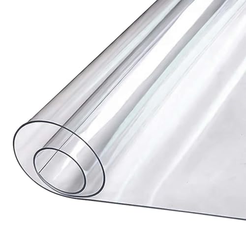 YSUEFIJO Transparente Rechteckige Tischdecke Wasserdicht Abwischbar Tischfolie Schutzfolie Tischschutz für Esstisch PVC Tischtuch Klar Abdeckfolie für Küche Wohnzimmer Büro YSUEFIJO Transparente Rechteckige Tischdecke Wasserdicht Abwischbar Tischfolie Schutzfolie Tischschutz für Esstisch PVC Tischtuch Klar Abdeckfolie für Küche Wohnzimmer Büro von YSUEFIJO