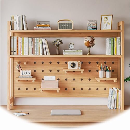 45-Zoll-Arbeitsplatten-Lagerregal aus Holz für Bürocomputer, Schreibtisch, Bücherregal für Wohnheimschreibtisch, Retro-Schreibtisch, Bücherregal, Organizer für Bücher, Pflanzen, Spielzeug (Farbe: Ho von YSXXIAN