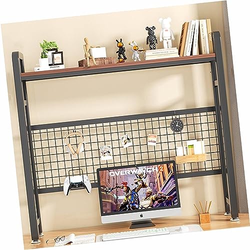 Bücherregal für den Schreibtisch im Büro, Bücherregal für die Arbeitsplatte, Computertisch, Lagerregal, 55, 75, 95 115 cm, Schreibtisch für das Wohnheim, Büro, Zuhause, Mehrzweck-Schreibtisch-Organi von YSXXIAN