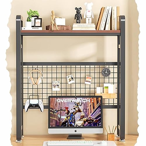 Bücherregal für den Schreibtisch im Büro, Bücherregal für die Arbeitsplatte, Computertisch, Lagerregal, 55, 75, 95 x 115 cm, Schreibtisch für das Wohnheim, Büro, Zuhause, Mehrzweck-Schreibtisch-Orga von YSXXIAN