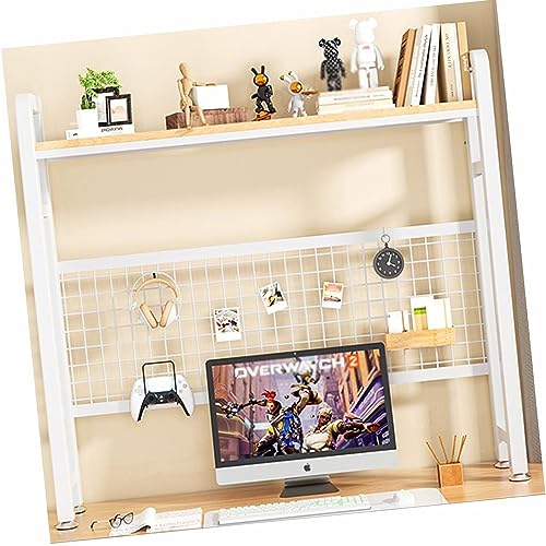 Bücherregal für den Schreibtisch im Büro, Bücherregal für die Arbeitsplatte, Computertisch, Lagerregal, 55, 75, 95 x 115 cm, Schreibtisch für das Wohnheim, Büro, Zuhause, Mehrzweck-Schreibtisch-Orga von YSXXIAN