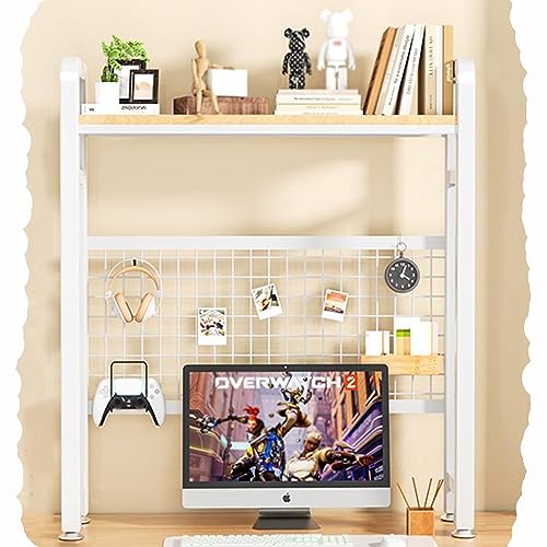 Bücherregal für den Schreibtisch im Büro, Bücherregal für die Arbeitsplatte, Computertisch, Lagerregal, 55, 75, 95 x 115 cm, Schreibtisch für das Wohnheim, Büro, Zuhause, Mehrzweck-Schreibtisch-Orga von YSXXIAN