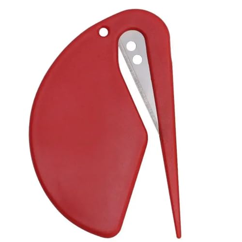 YTAFONPO Papierschneider 2 Stück tragbarer Mini-Schneider, Papierschneider, Geschenkpapierschneider, Schneiden von Geschenkpapier(Red) von YTAFONPO