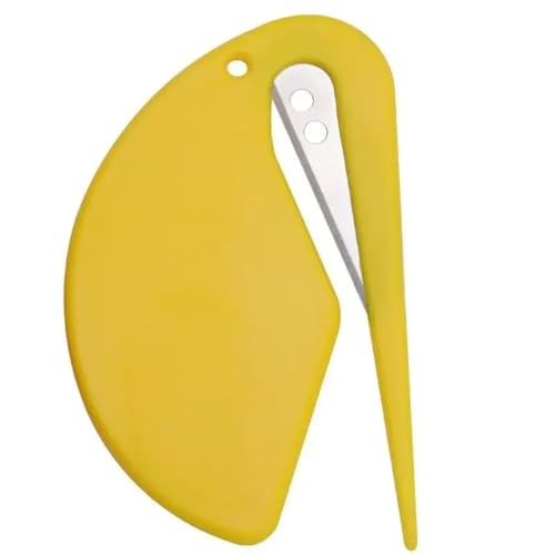 YTAFONPO Papierschneider 2 Stück tragbarer Mini-Schneider, Papierschneider, Geschenkpapierschneider, Schneiden von Geschenkpapier(Yellow) von YTAFONPO