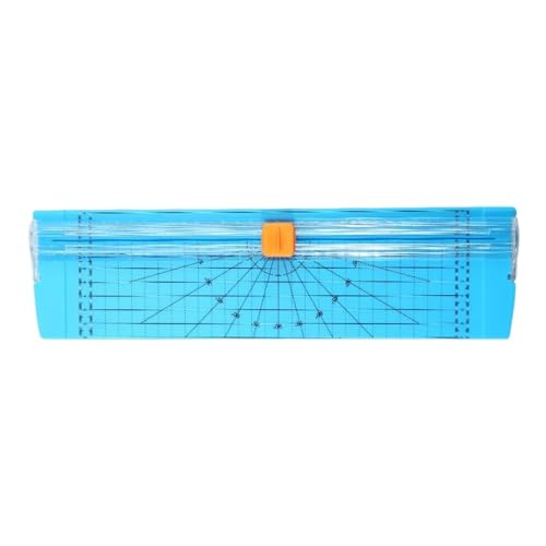 YTAFONPO Papierschneider A4 Foto Papier Cutter DIY Liefert Tragbare Papier Trimmer Ersatz Klingen Sicherheit Nicht-Slip Zubehör Office Home Schreibwaren(Blue) von YTAFONPO