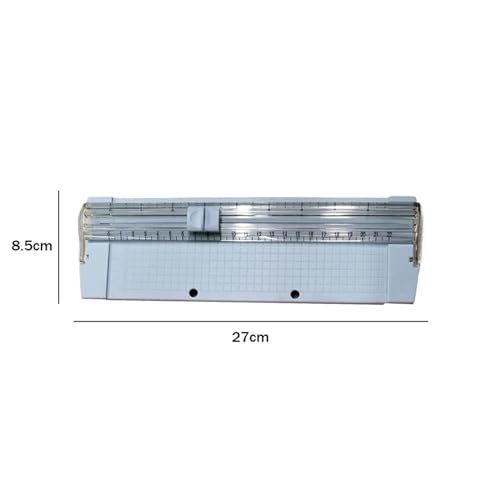 YTAFONPO Papierschneider A4-Papierschneidemaschine, DIY-Zubehör, tragbarer Scrapbook-Schneider, Ersatzklingen, rutschfestes Zubehör for Büro, Zuhause, Schule(Blue for A5) von YTAFONPO