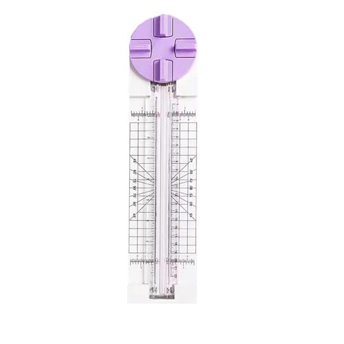 YTAFONPO Papierschneider Papierschneider, 4-in-1, tragbarer Fotopapierschneider, Schreibwarenmesser, Papierschneidemaschine, DIY-Bastelbedarf for Büros, Foto(Purple) von YTAFONPO