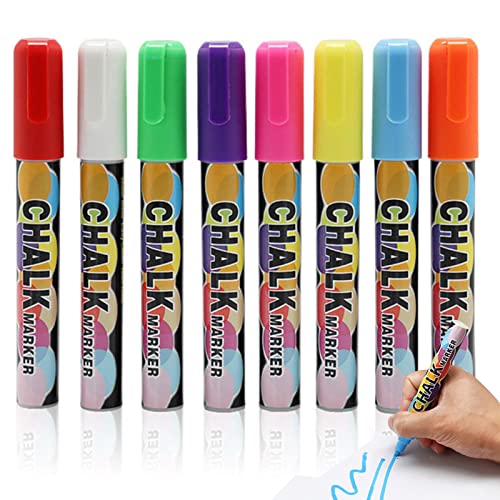 5 Chalkboard Marker Flüssige Chalk Marker, Kreidebrett Farbe mit Reversible Spitze, Safe Umwelt Chalk Board Farbe Schnell trocknend, PC und Tinte Buntstifte Helle löschbare Fenstermarker Oberflächen von YTGER