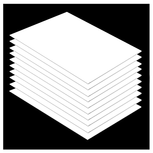 YTGZS Plastikplatte Weiß ABS Kunststoffplatten Platten für Basteln,Heimdekoration usw Länge 200mm Breite 100mm 10St,100mmx200mmx4mm von YTGZS