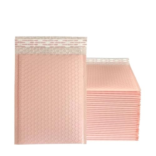 Versandtaschen Luftpolster 30 Stück rosa Poly-Luftpolsterversandtaschen, gepolsterte Umschläge, mit Luftpolsterfolie gefütterte Polymailer-Beutel PolsterumschläGe(25 * 30cm) von YUANXIAO