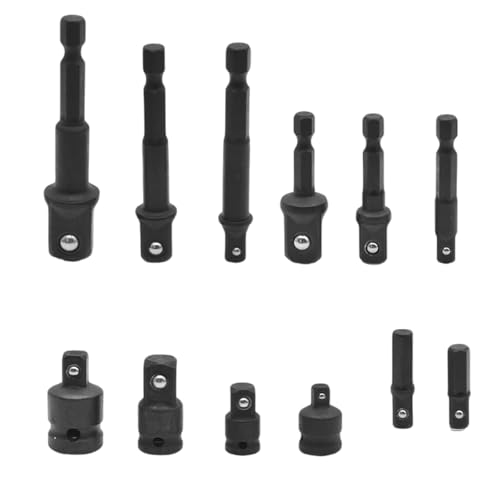 12 Pcs Stahl Sockel Adapter Set Auswirkungen Vorbereitete Bohrbitbitverlängerungshandbuch Reparatur Für Effiziente Verwendung In Mehreren Szenarien von YUGSHNKFC