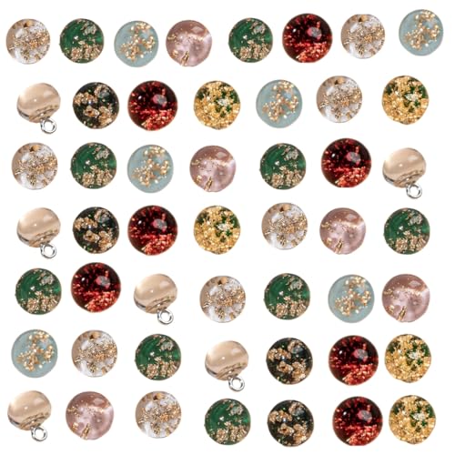 50 Stück Goldfolien-Hemdknöpfe für chinesische Cheongsam traditionelle Perlenknöpfe Kleidungszubehör 50 Stück Goldfolien-Hemdknöpfe für chinesische Cheongsam traditionelle Perlenknöpfe Kleidungszubehör von YUGSHNKFC