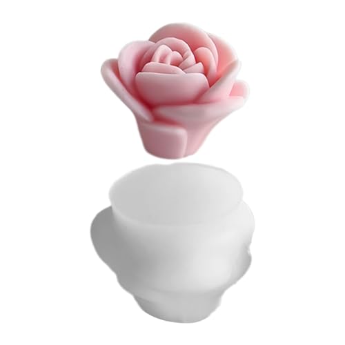 Flexible Silikonform Rose Blume Form Wachs Kerze Formen Duft Aromatherapie Herstellung Form Handgemachte Ornament Form von YUGSHNKFC