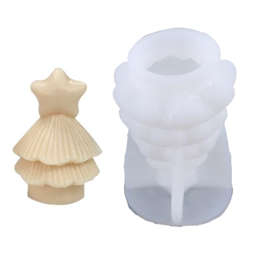 Flexible Silikonform Weihnachtsbaumform Kerzenformen Duft Aromatherapie Herstellung Form Handgemachte Ornament Form von YUGSHNKFC