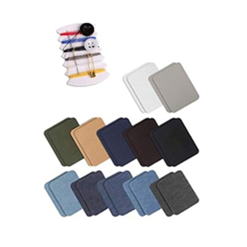 Rechteckige Flicken für Ellbogen und Knie für schnelle und stilvolle Reparaturen an Hemden, Jacken und Jeans, Bekleidungsreparaturmaterial-Kits Rechteckige Flicken für Ellbogen und Knie für schnelle und stilvolle Reparaturen an Hemden, Jacken und Jeans, Bekleidungsreparaturmaterial-Kits von YUGSHNKFC
