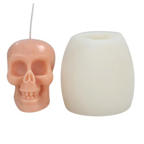 Silikonformen 3D Totenkopf Kerzenformen Halloween Gießformen Backformen Bastelharze Formen für Kerzenherstellung von YUGSHNKFC