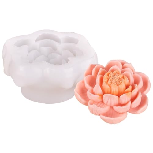 YUGSHNKFC Flexible Silikonform 3D Blumenförmige Kerzenformen Duft Aromatherapie Herstellung Form Handgemachte Ornament Form von YUGSHNKFC