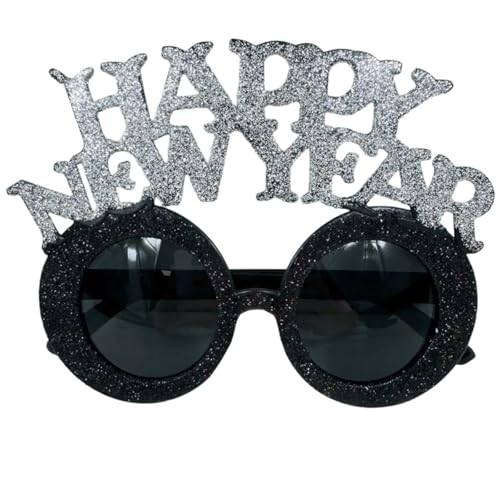 YUGSHNKFC Happy New Year Brille für Fotografie Requisiten Party Brille für Neujahrspartys Weihnachten Hochzeit Geburtstag von YUGSHNKFC