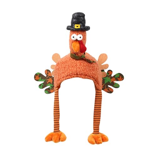 YUGSHNKFC Laugh Inducing Truthahn-Weihnachtsmütze, individualisierter Truthahn-Hut, Ornament für Weihnachten und Thanksgiving-Partykleid von YUGSHNKFC