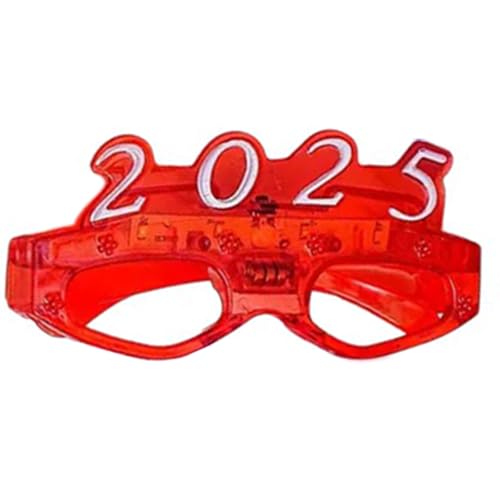 YUGSHNKFC Leuchtende Brille 2025 Neujahrsparty-Brille zum Schulabschluss, 3 Modi, LED-Licht, für Studenten, Kinder, Erwachsene von YUGSHNKFC