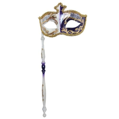 YUGSHNKFC Maskerade mit Stab Mardi Gras Venezianer Retro Musiknote Party Karneval Halloween YUGSHNKFC Maskerade mit Stab Mardi Gras Venezianer Retro Musiknote Party Karneval Halloween von YUGSHNKFC