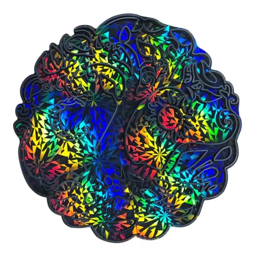 YUGSHNKFC Silikonform, Figurenform, rund, Epoxidharz, Holographik, Schmuckwerkzeug für Enthusiasten von YUGSHNKFC