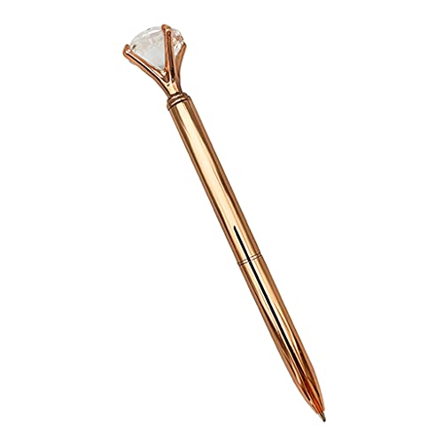 YUGSHNKFC Stilvoller Großer Diamantmetall Kugelschreiber Glattes Schreiben Exquisiter Diamantballpoint Stift Für Büro Frauen Männer Männer Nachzufüllen von YUGSHNKFC