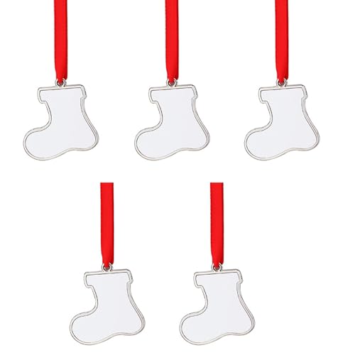 YUGSHNKFC Weihnachtsbaumschmuck zum Aufhängen, Sublimationsdruck, blanko, Ornament, bereit zur Personalisierung und Dekoration von YUGSHNKFC