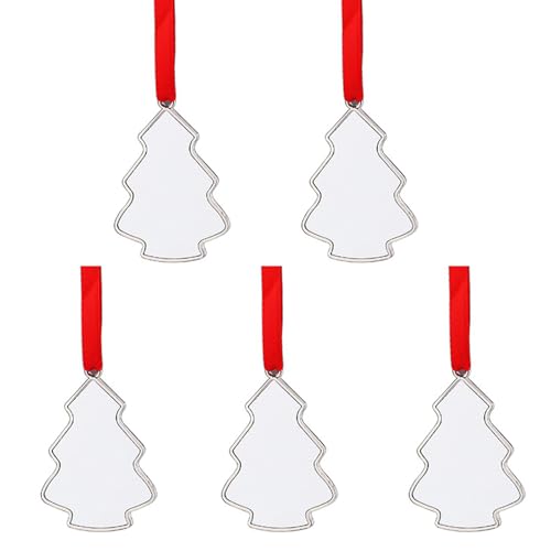 YUGSHNKFC Weihnachtsbaumschmuck zum Aufhängen, Sublimationsdruck, blanko, Ornament, bereit zur Personalisierung und Dekoration von YUGSHNKFC