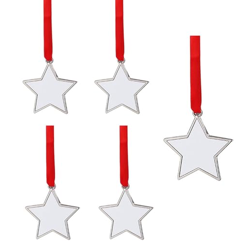 YUGSHNKFC Weihnachtsbaumschmuck zum Aufhängen, Sublimationsdruck, blanko, Ornament, bereit zur Personalisierung und Dekoration von YUGSHNKFC