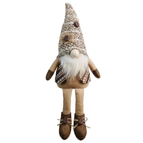 YUHANGCIYE Faceless Doll,Coffee Gnome Chefs Costume Statue Long Leg Facelesses Doll Scandinavians Tomtes Nisse Swedish Gnome Dwarfs Decorations(M#) von YUHANGCIYE