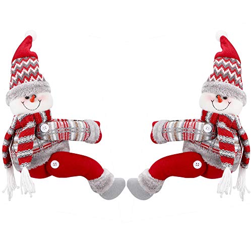 YUIP 2 PCS Weihnachtsvorhangschnalle,Weihnachts-Vorhangschnalle,Weihnachtsverzierung，3D süßer Schneemann Vorhang Schnalle Clip Raffhalter für Frohe Weihnachtsfensterdekoration Drinnen von YUIP