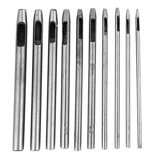 10 stücke Lederband Gürtel Blume Blütenblatt geformt Öse Locher Bohren DIY Hand Puncher 10 stücke Lederband Gürtel Blume Blütenblatt geformt Öse Locher Bohren DIY Hand Puncher von YUKOFE