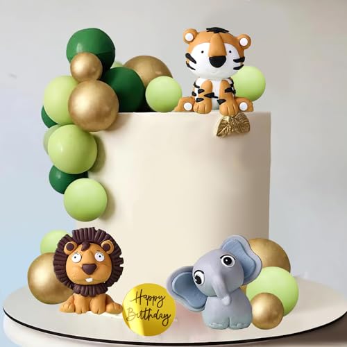 Tortendeko Waldtiere 15 Stück Tortendeko Wald Tortendeko Dschungel Tortendeko Tiere Safari Tortendeko KugelnTortendeko Kindergeburtstag Happy Birthday Kuchendeko von YUNHENTONG