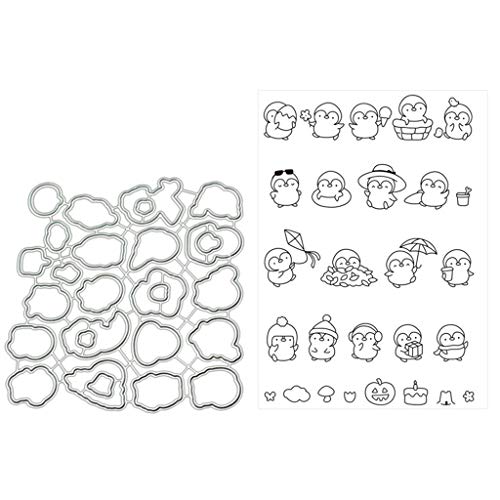 Transparenter Cartoon-Stempel mit Stanzform, exquisite Stempel-Kombination für Scrapbooking, Verzierung von YUNNIAN